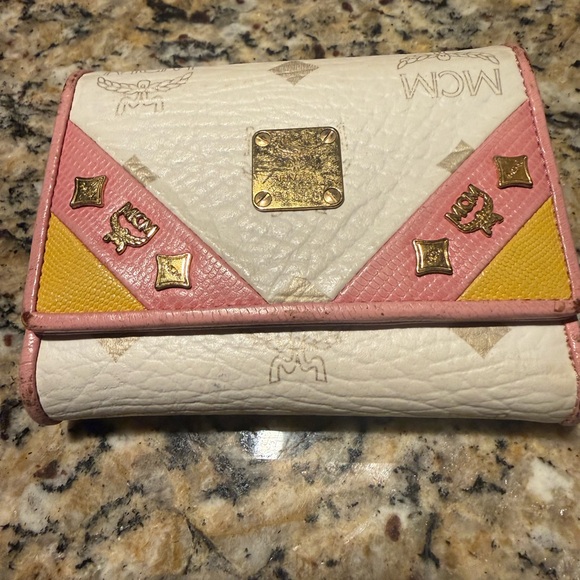 MCM Tri-Color Wallet with Gold Accents - Picture 16 of 16